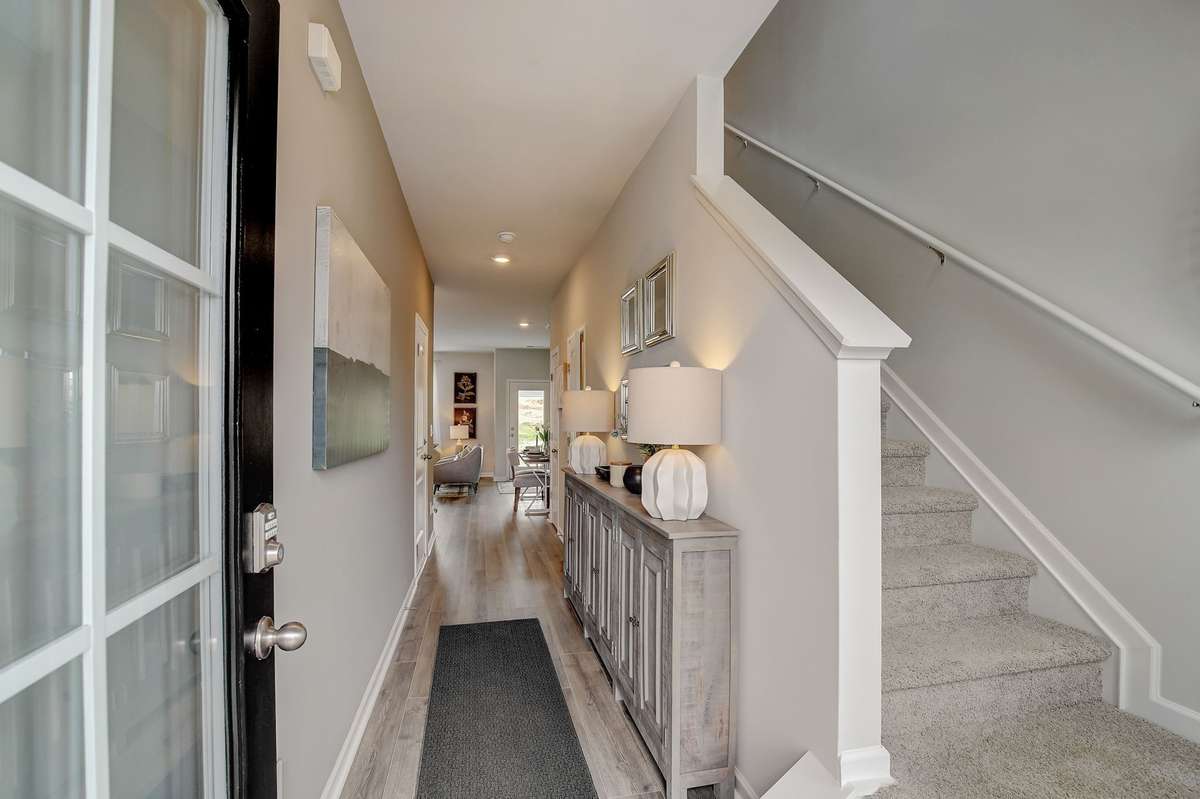 Photos are of our model home.  Some decorator items are not included.