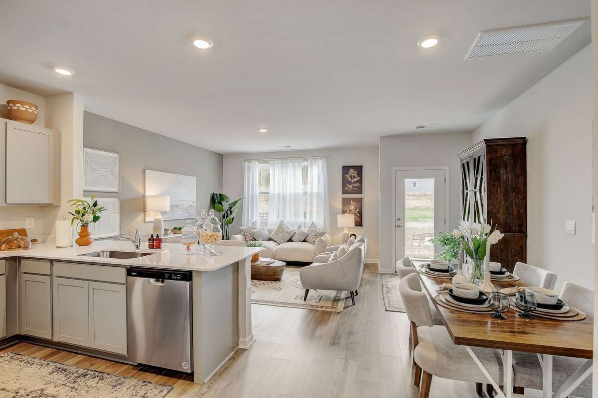 Photos are of our model home.  Some decorator items are not included.