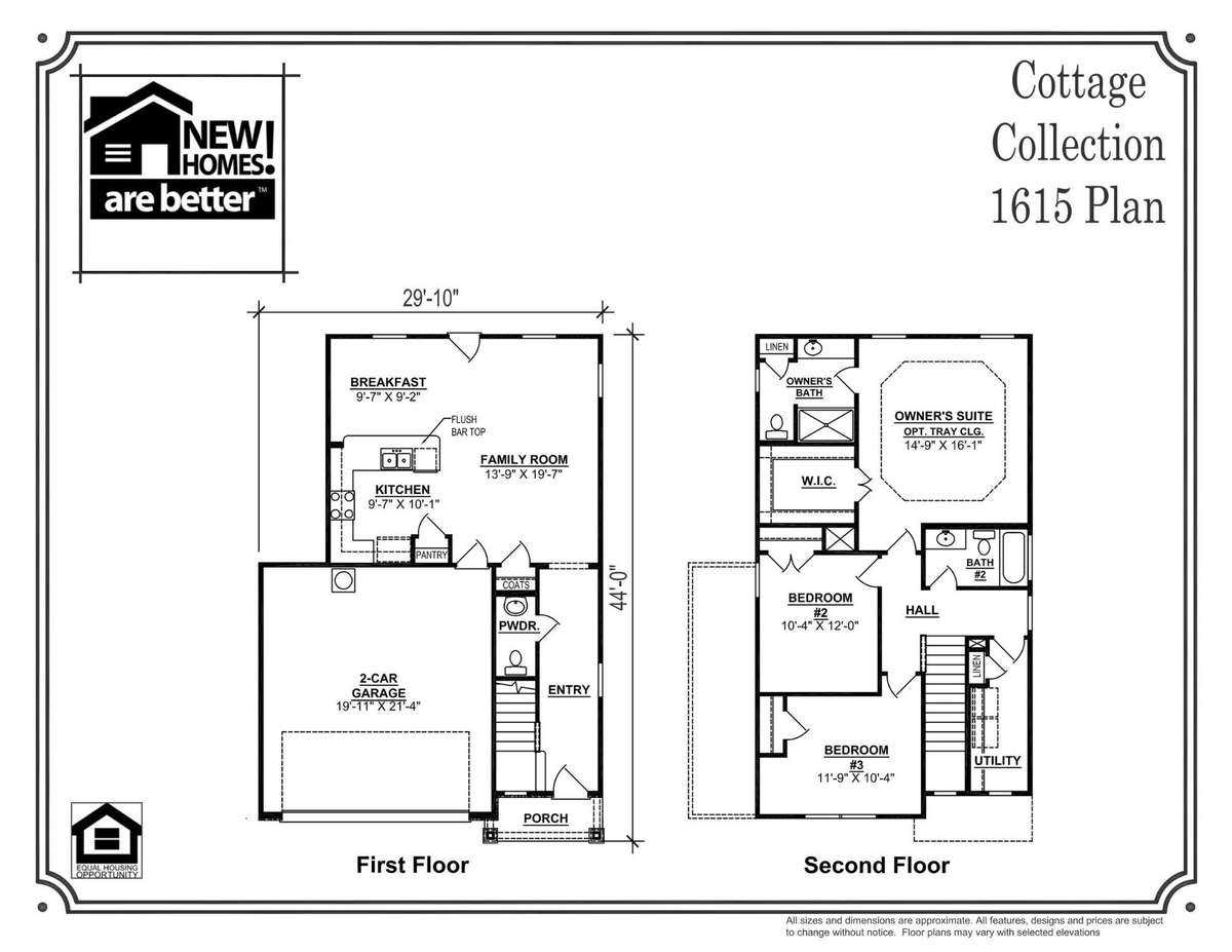 1615 Floor Plan - Plan Included a Covered Back Porch as well (12x14)