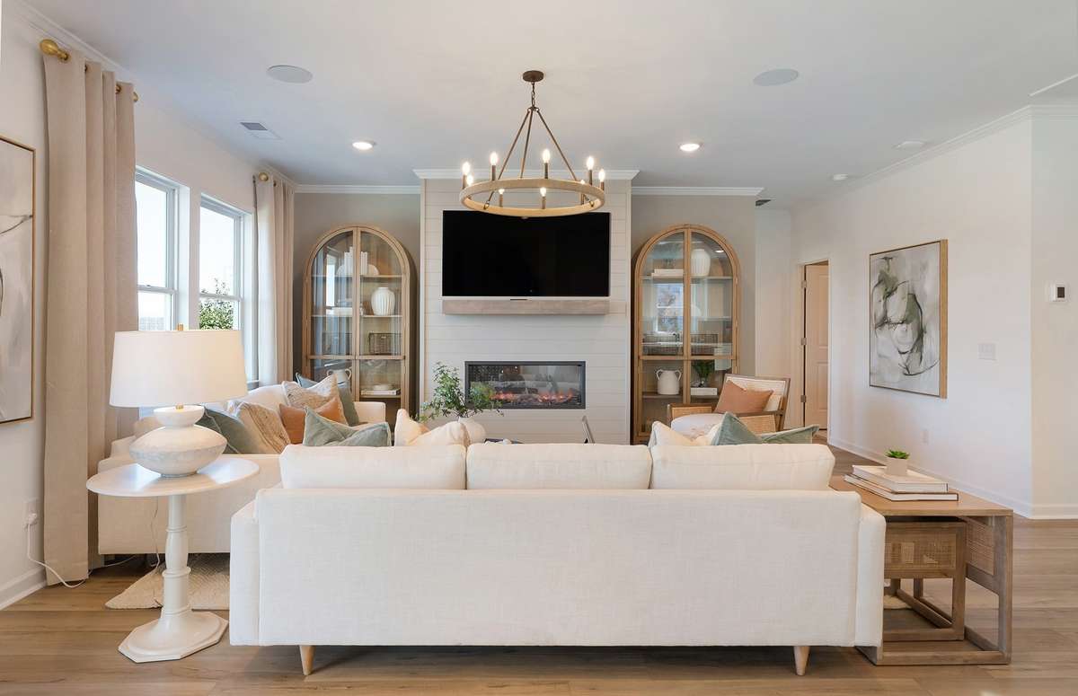 **Photo taken from Starling Model Home in the community** While we did not add a fireplace to this home, the Great Room provides you with plenty of space!