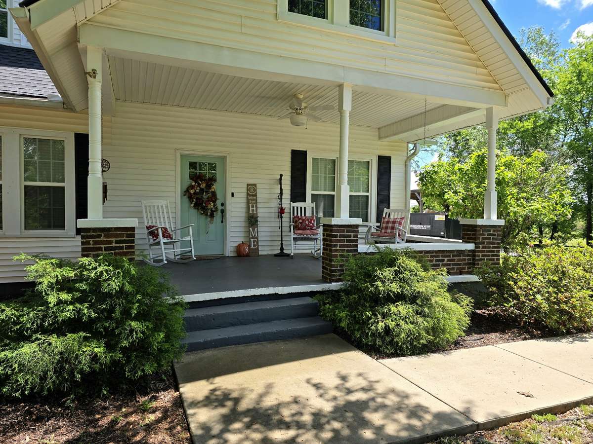 Welcoming front porch.