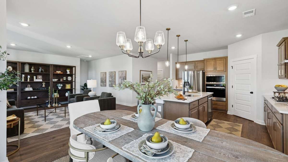 Images of the Milford Model Home.  Not all options or features are included in the base price.