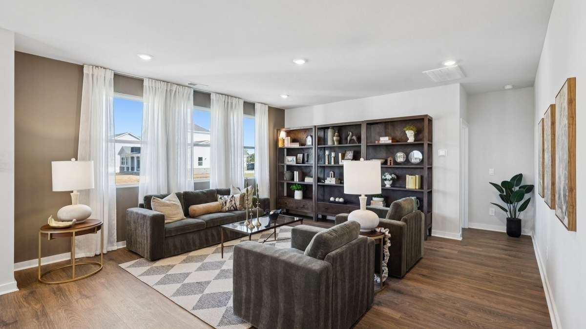 Images of the Milford Model Home.  Not all options or features are included in the base price.