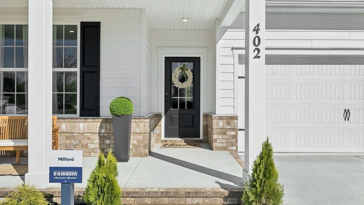 Images of the Milford Model Home.  Not all options or features are included in the base price.