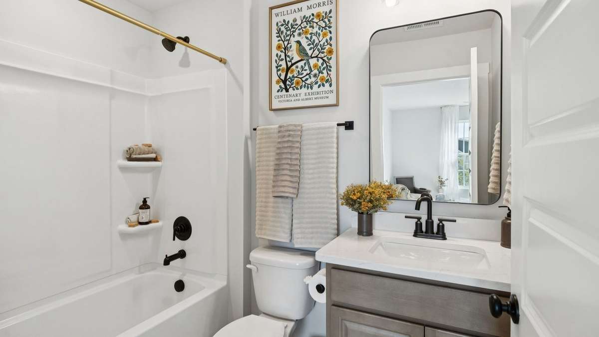 Images of the Milford Model Home.  Not all options or features are included in the base price.