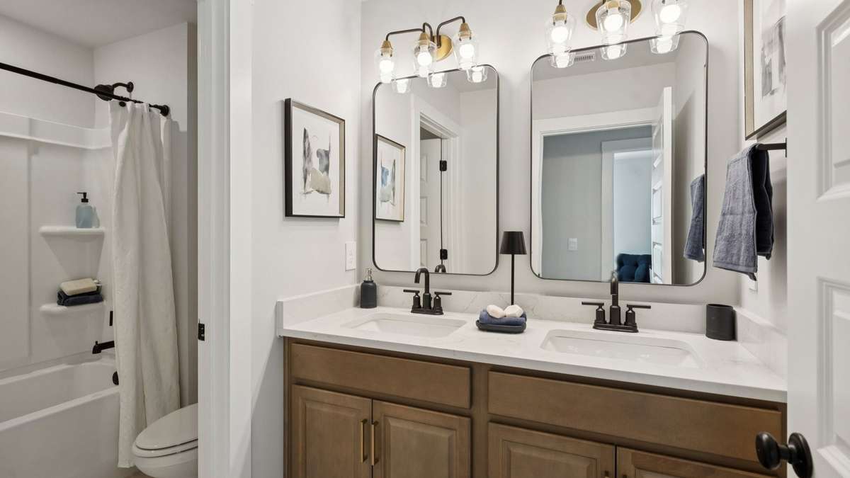 Images of the Milford Model Home.  Not all options or features are included in the base price.