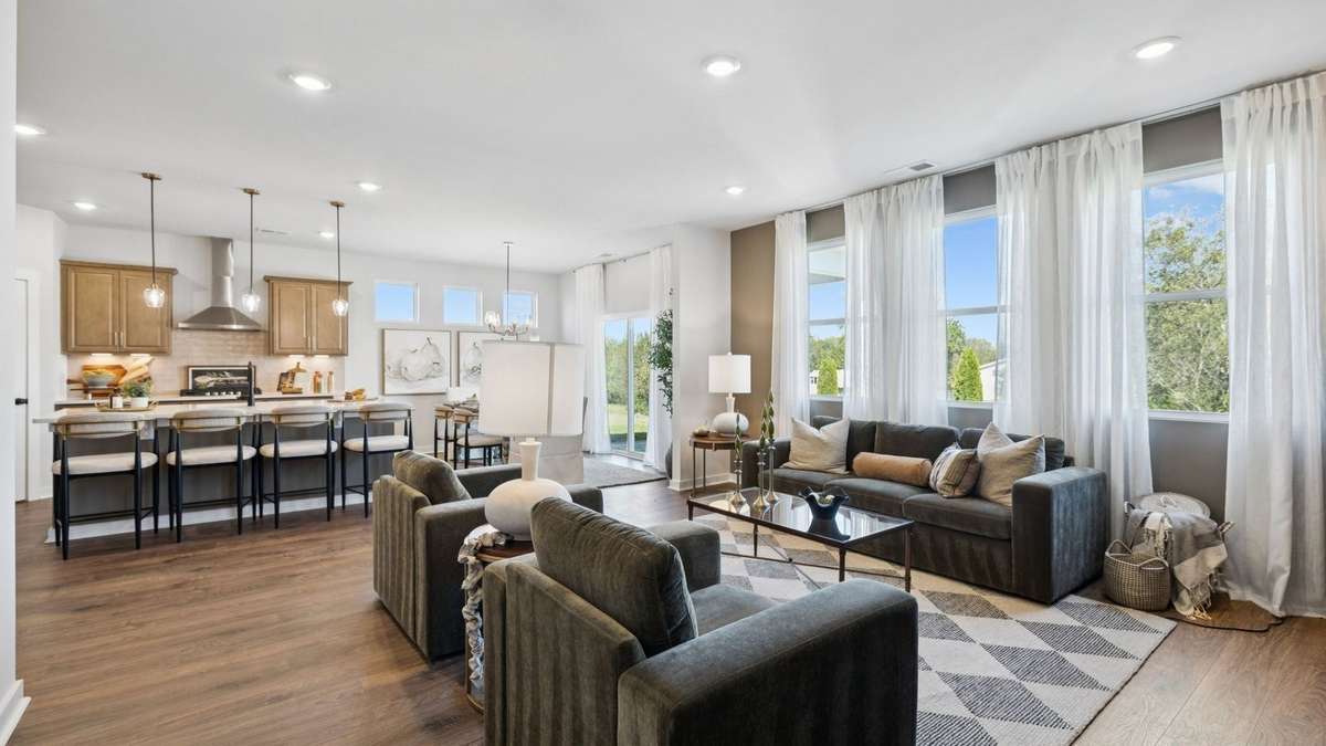 Images of the Milford Model Home.  Not all options or features are included in the base price.