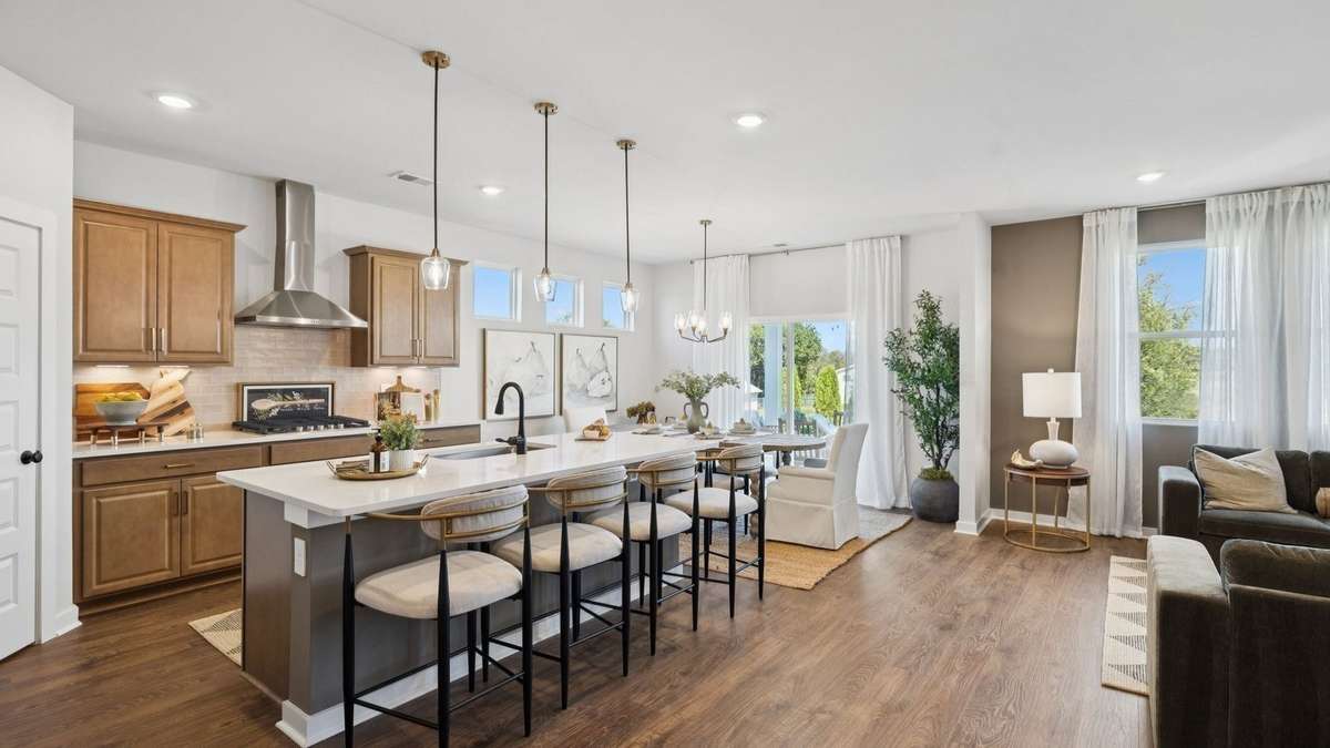 Images of the Milford Model Home.  Not all options or features are included in the base price.