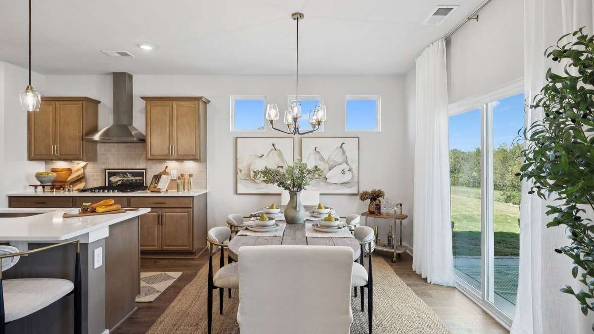 Images of the Milford Model Home.  Not all options or features are included in the base price.