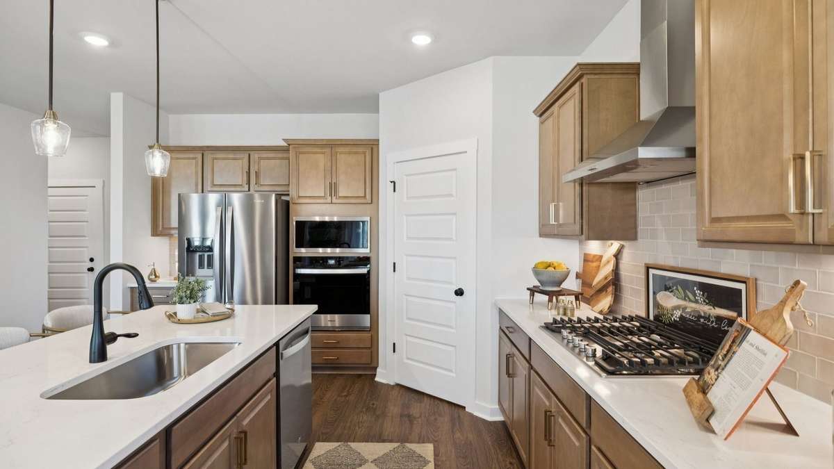 Images of the Milford Model Home.  Not all options or features are included in the base price.