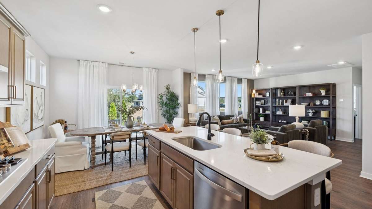 Images of the Milford Model Home.  Not all options or features are included in the base price.
