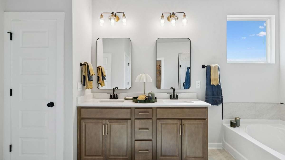 Images of the Milford Model Home.  Not all options or features are included in the base price.
