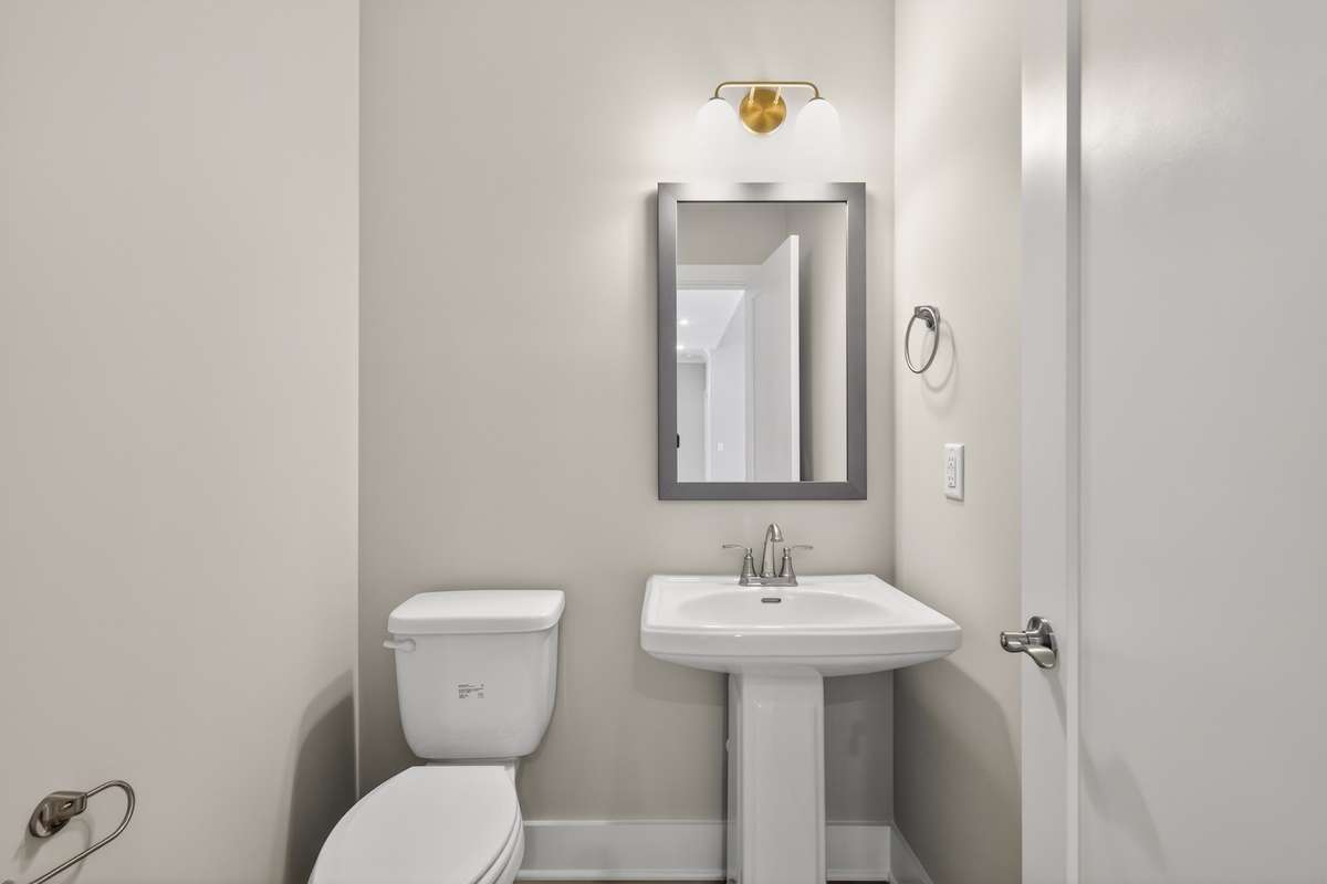 Half bathroom downstairs