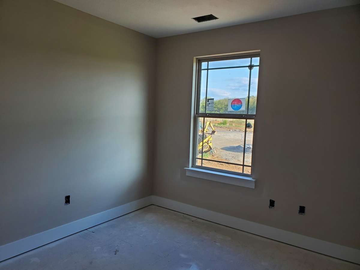 Prairie Style Windows are installed throughout the house for a more Open Look. 
 Picture of Similar House.