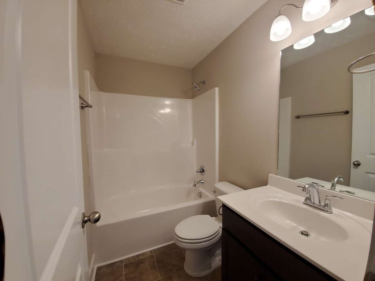 Full Bathroom Upstairs has Tub/Shower Combo.  Picture of Similar House.