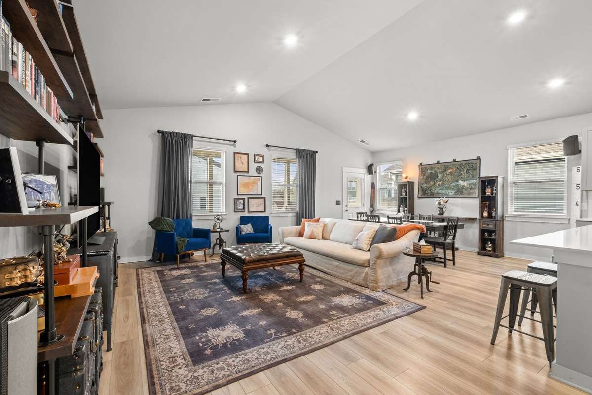 As you enter the living area, you are welcomed to an open space perfect for today's lifestyle.
