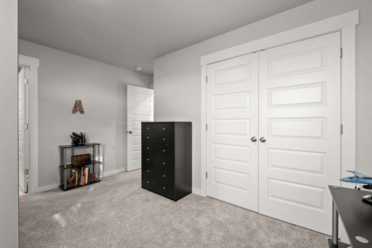 Closet is nicely sized.