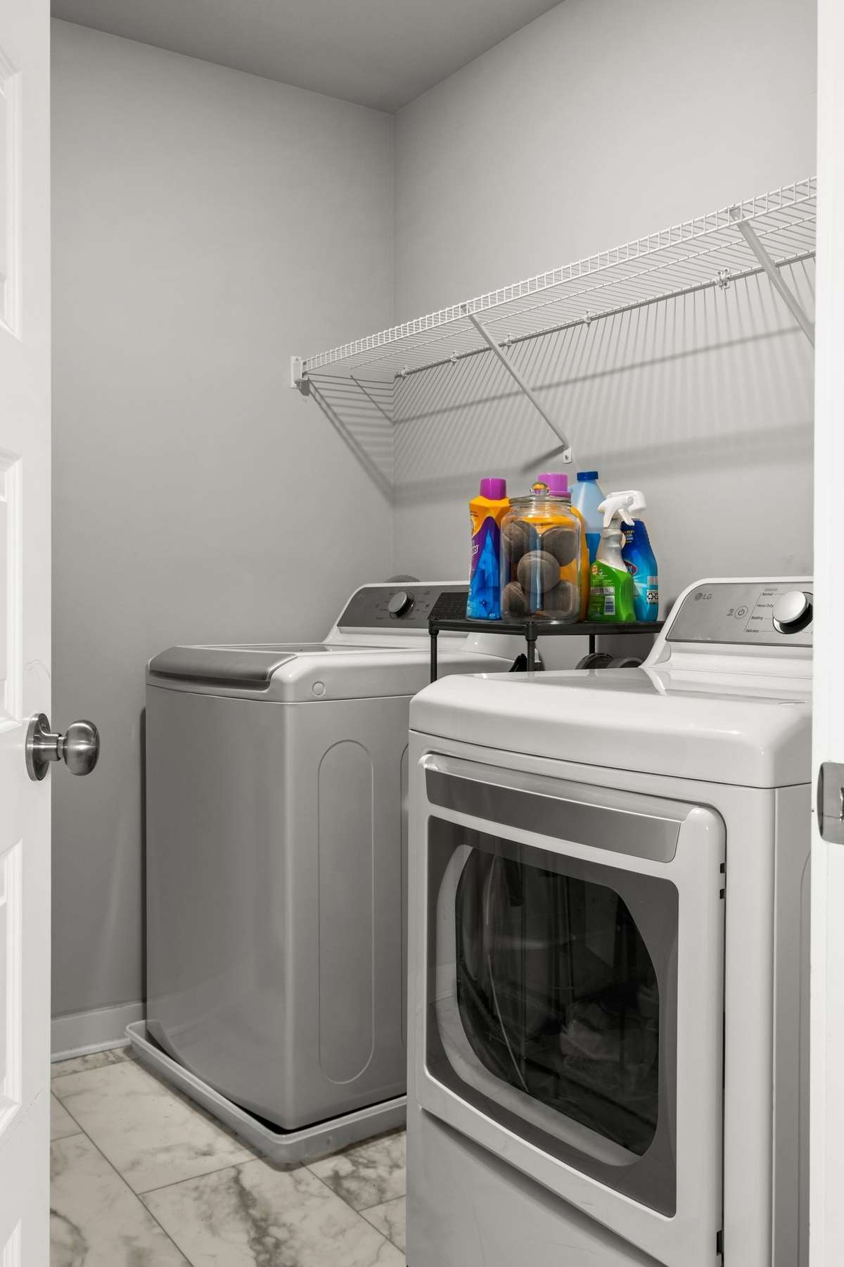 Laundry room on second level.