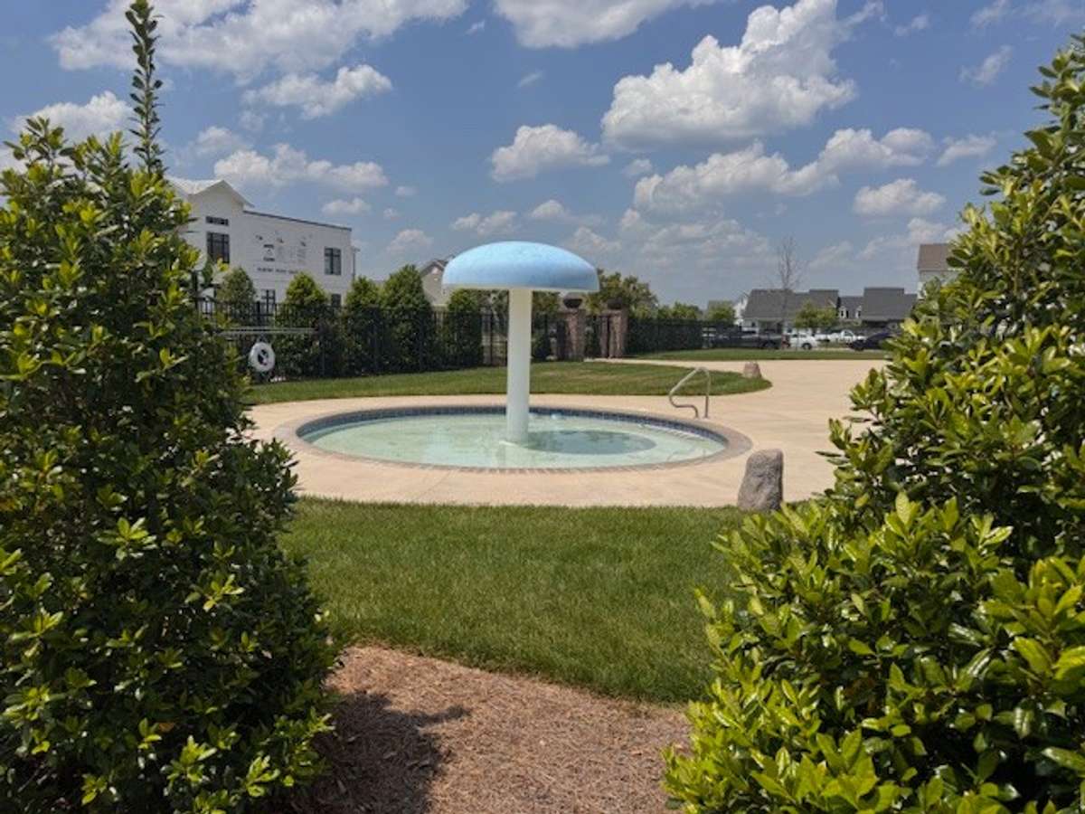 Kids play area in pool.