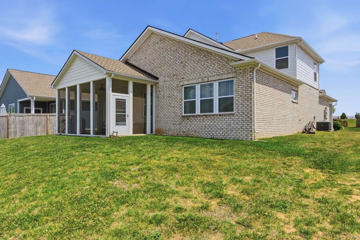 Rear view of home.