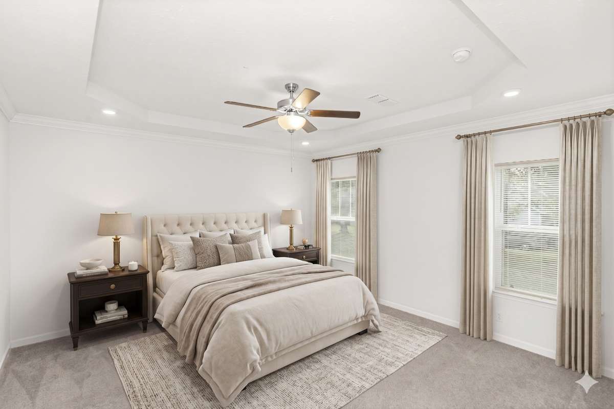 Virtually Staged bedroom