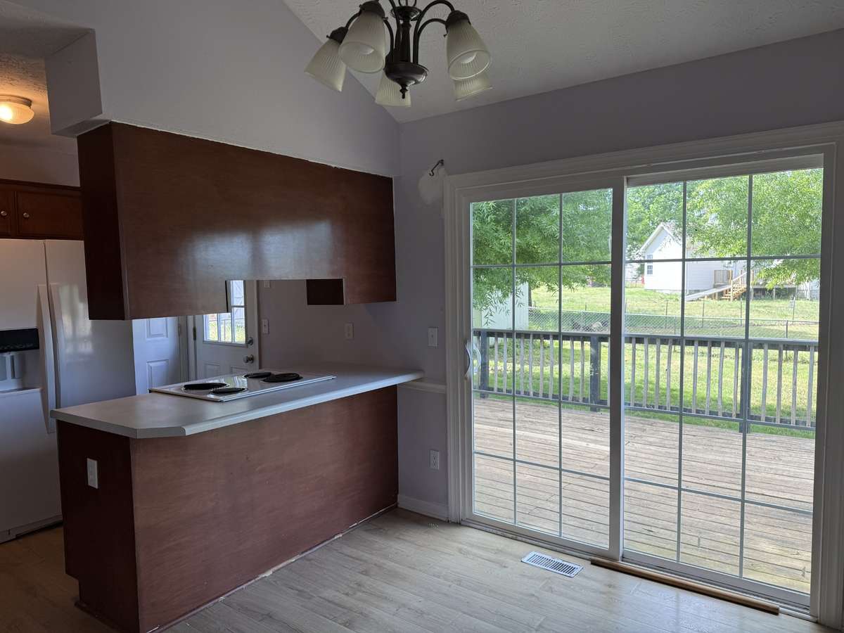 Dining area adjacent to kitchen.
