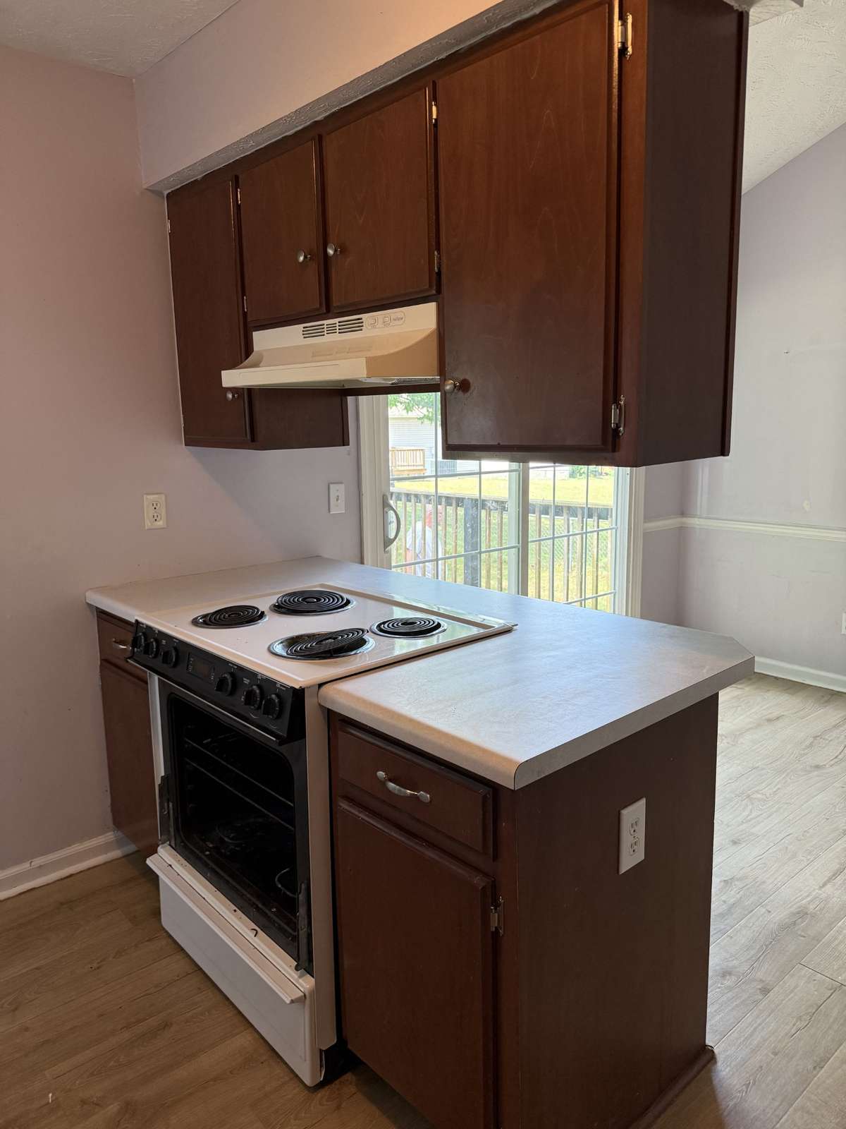 Stove/Oven is drop in style (selling as is).