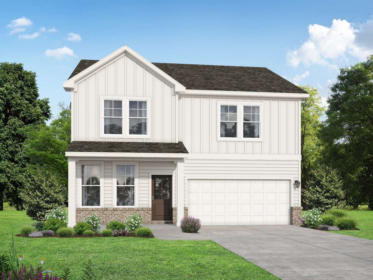 Rendering of the Logan floorplan that can be built.  Colors and selections may vary