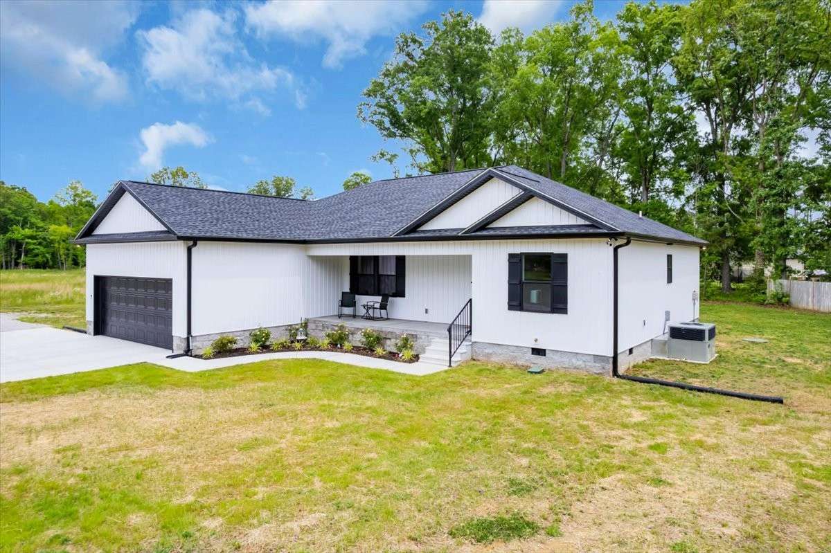 The spacious front yard welcomes you.