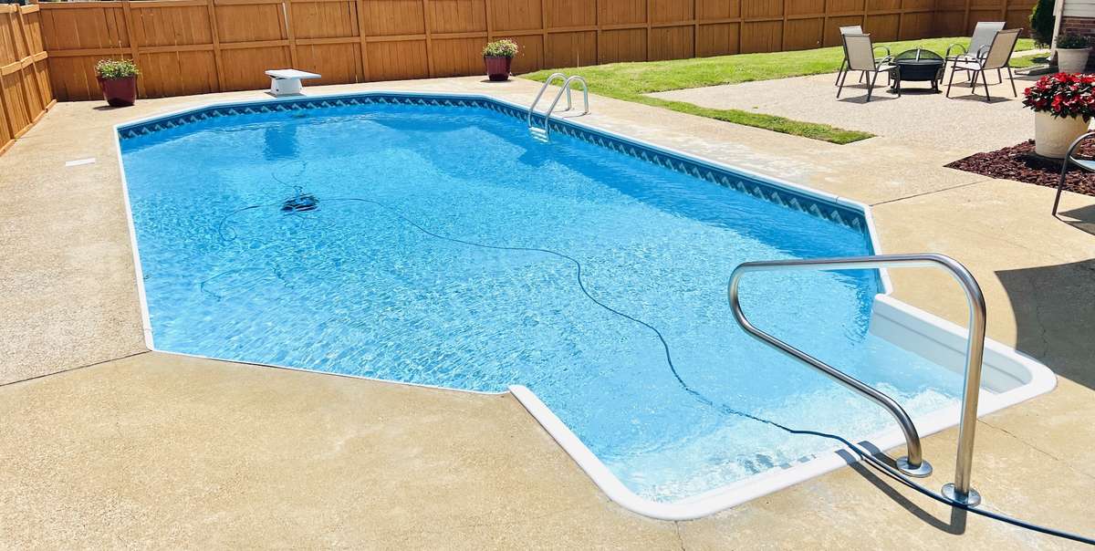 Large in-ground pool ready for summer fun