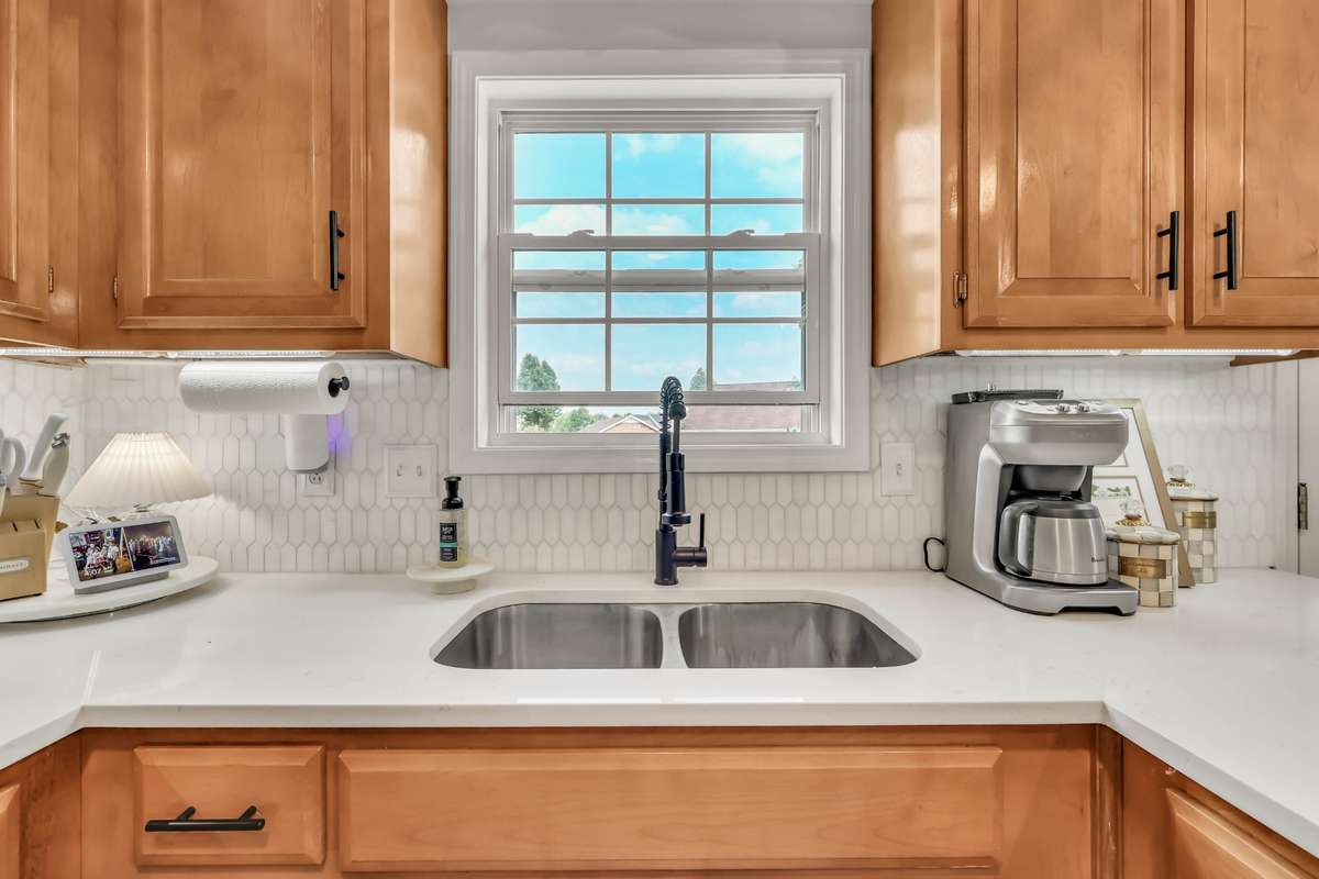 A kitchen sink with a view + upgraded faucet