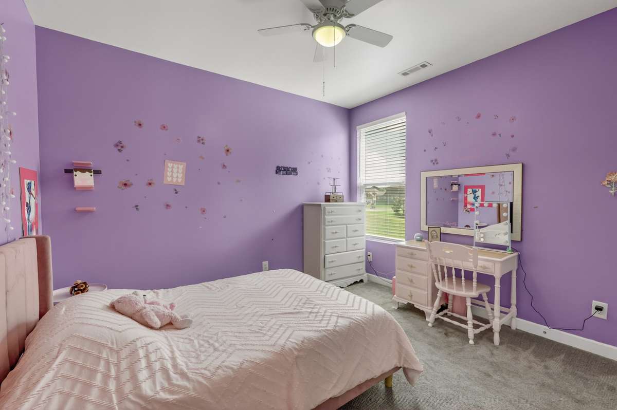 Spare Bedroom, located on main level, bathroom located just outside the bedroom entry door