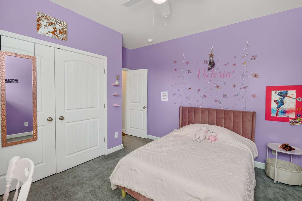 Spare Bedroom, located on main level, bathroom located just outside the bedroom entry door