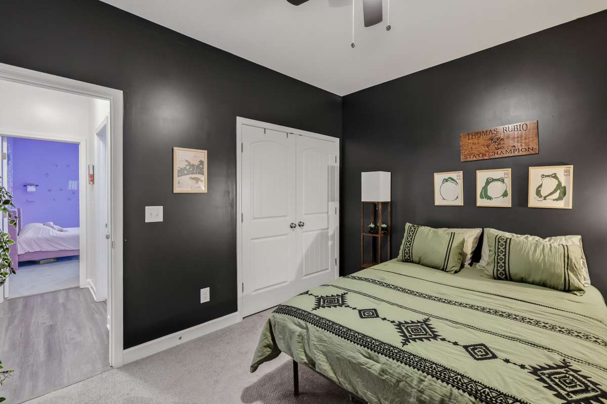 Spare Bedroom, located on main evel, bathroom located just outside the bedroom entry door