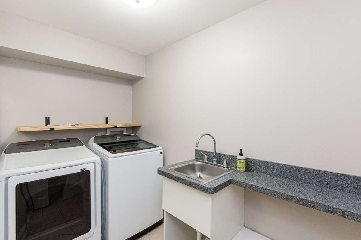 Laundry on lower level with sink. Washer/Dryer included!