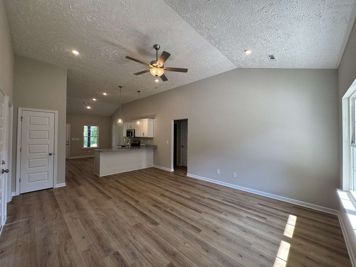 Open Living Room/ Kitchen