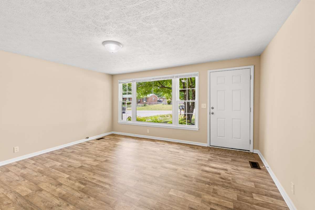 Love this big window in the living room!