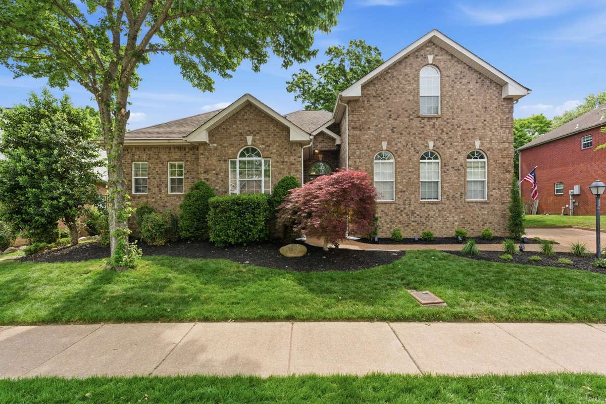 Located on a flat lot in a cul-de-sac