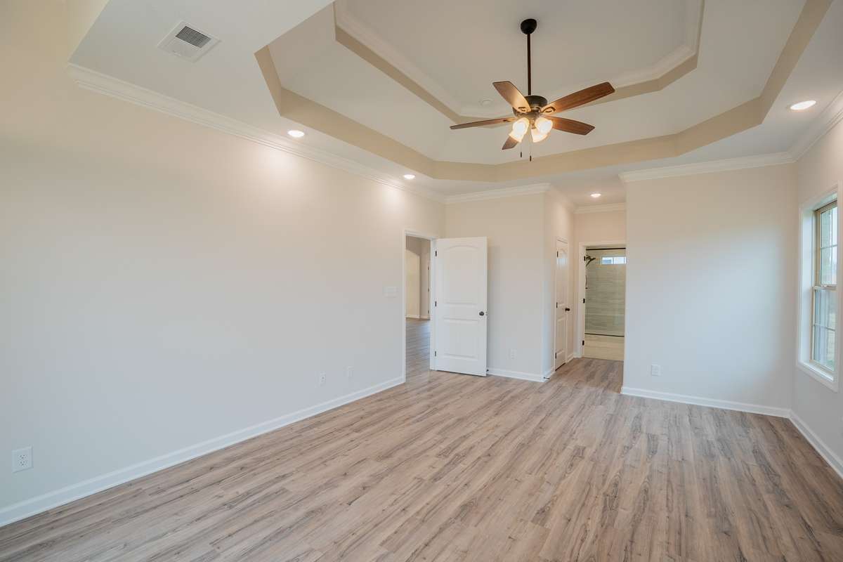 EXAMPLE >>>View of the Primary Bedroom with 2 Walk-in Closets!