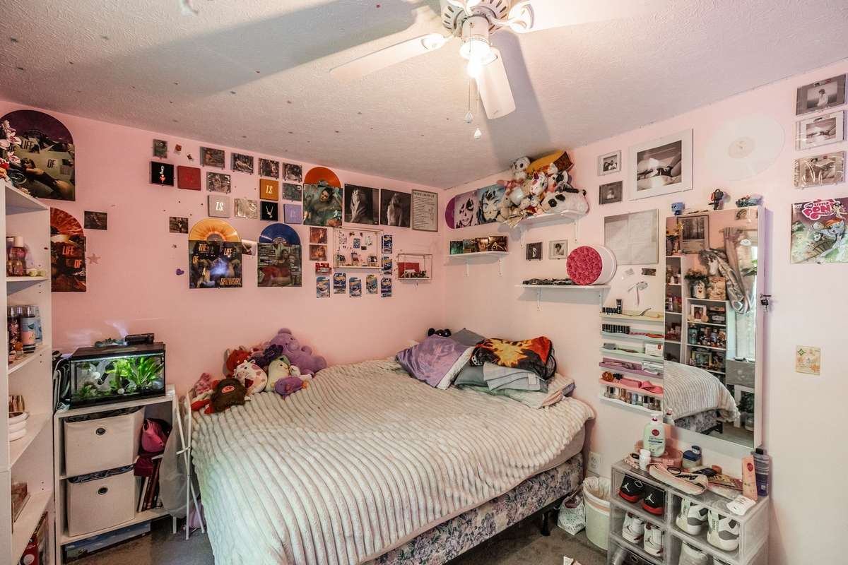 Third room used as a bedroom with a nice window for natural light
