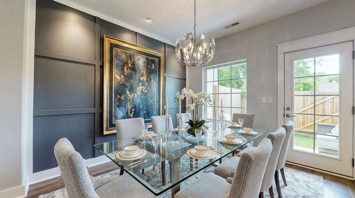 Virtually Staged Dining Room