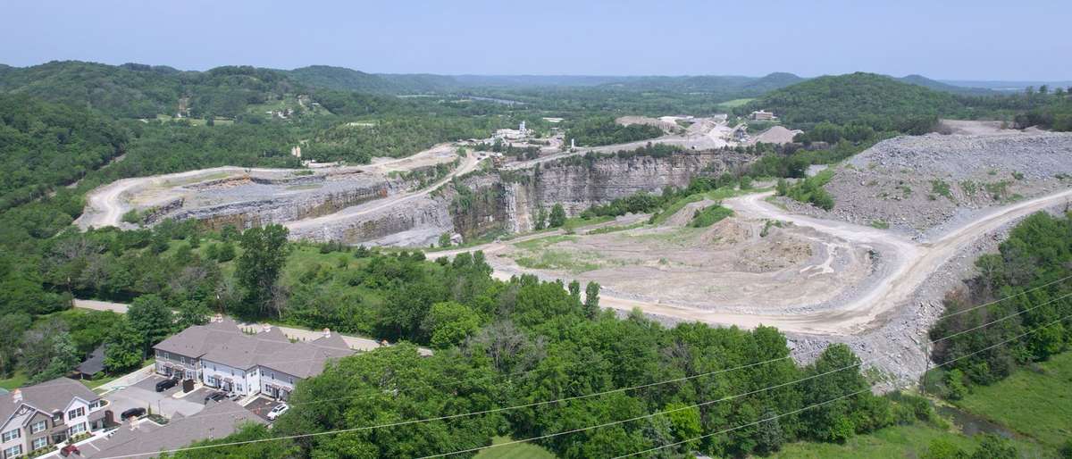 The rolling hills, quarry, and river of West Nashville