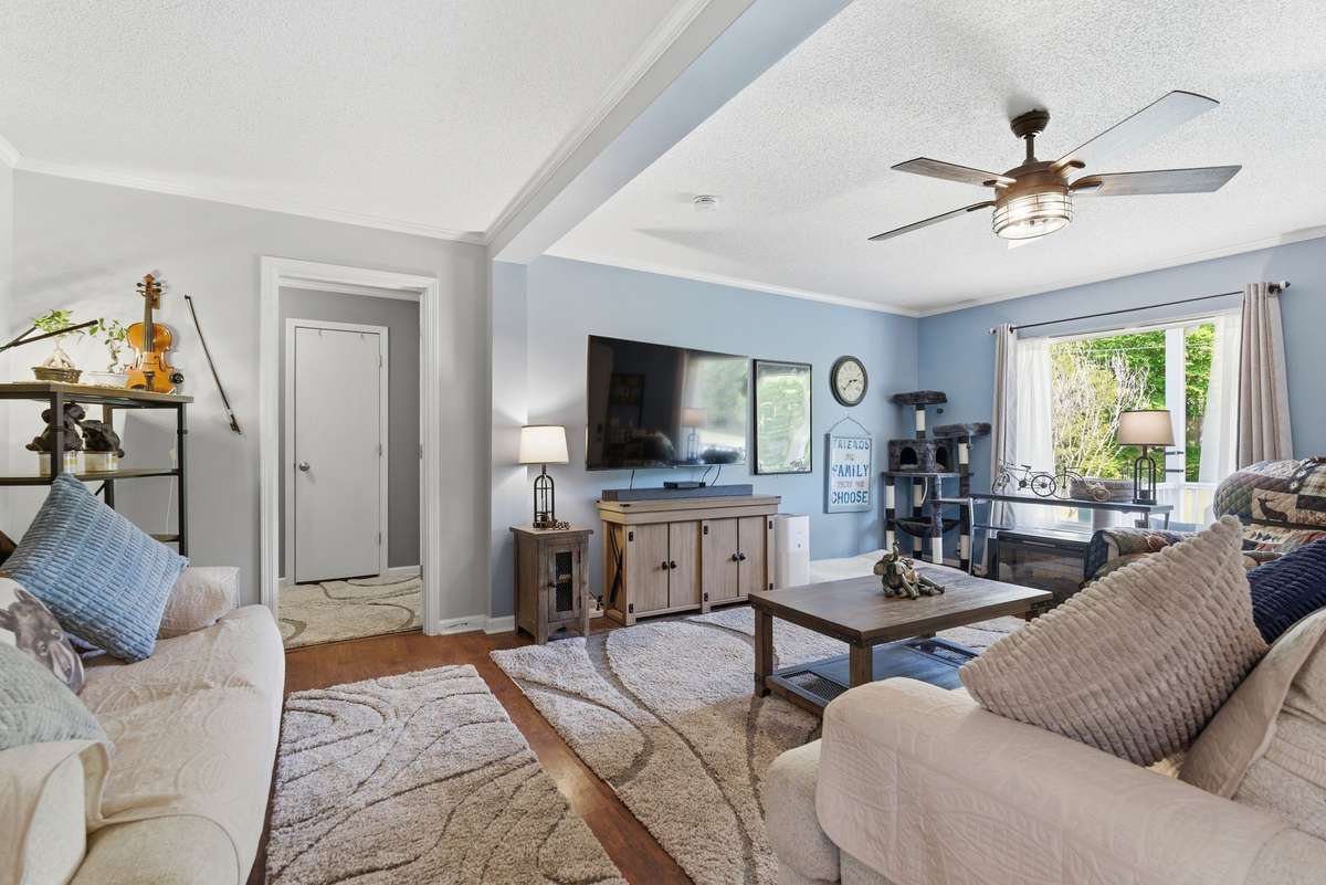 Spacious living area.