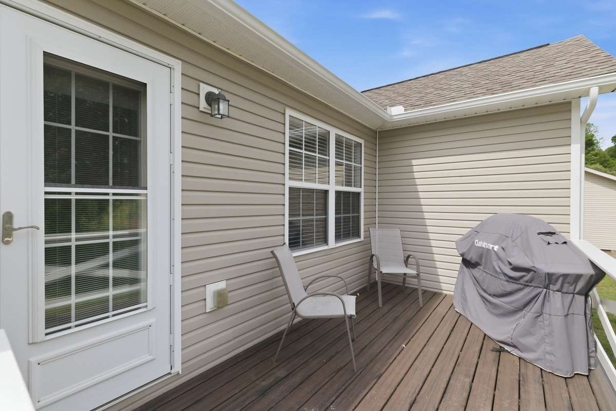 A back deck perfect for a BBQ just in time for summer