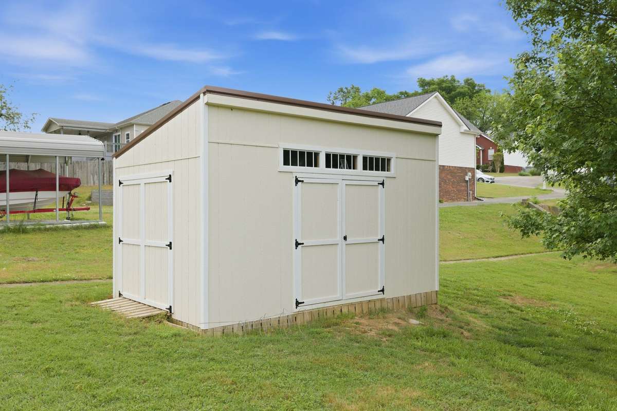 Almost brand new shed for all the yard tool needs