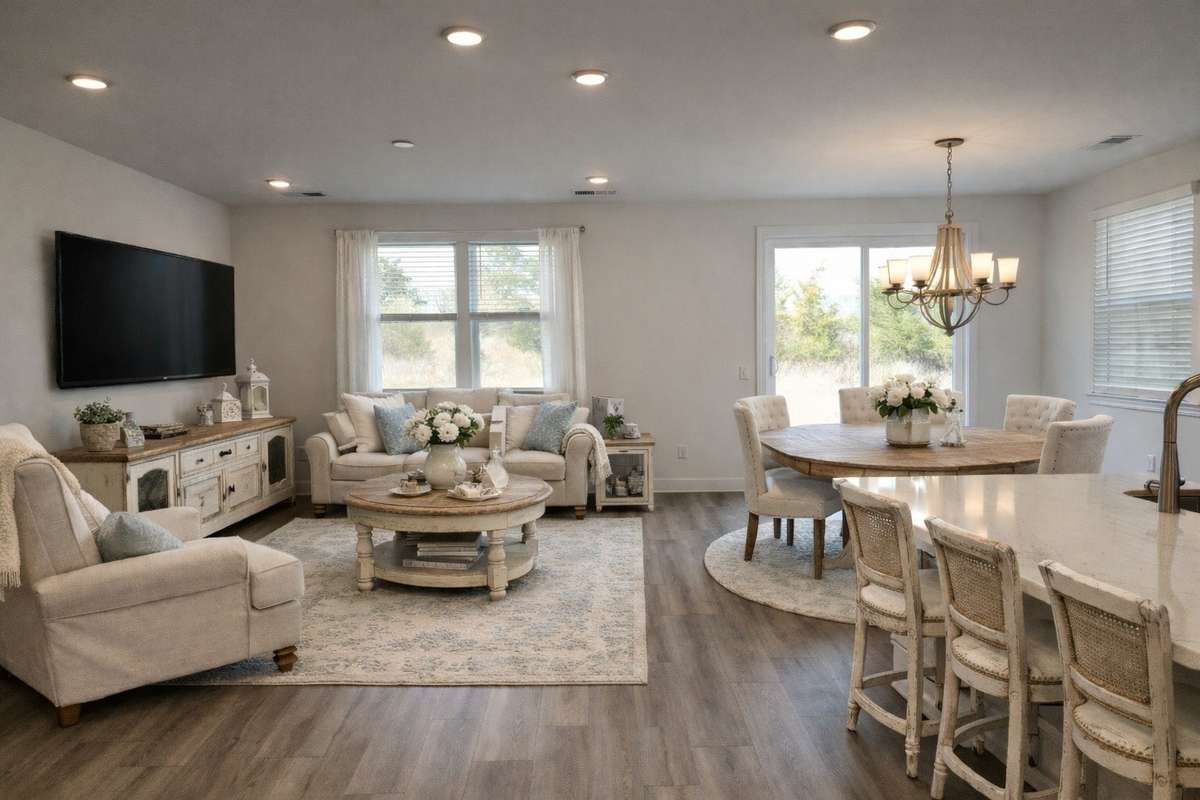 Welcome Home!  Picture of decorated model home.