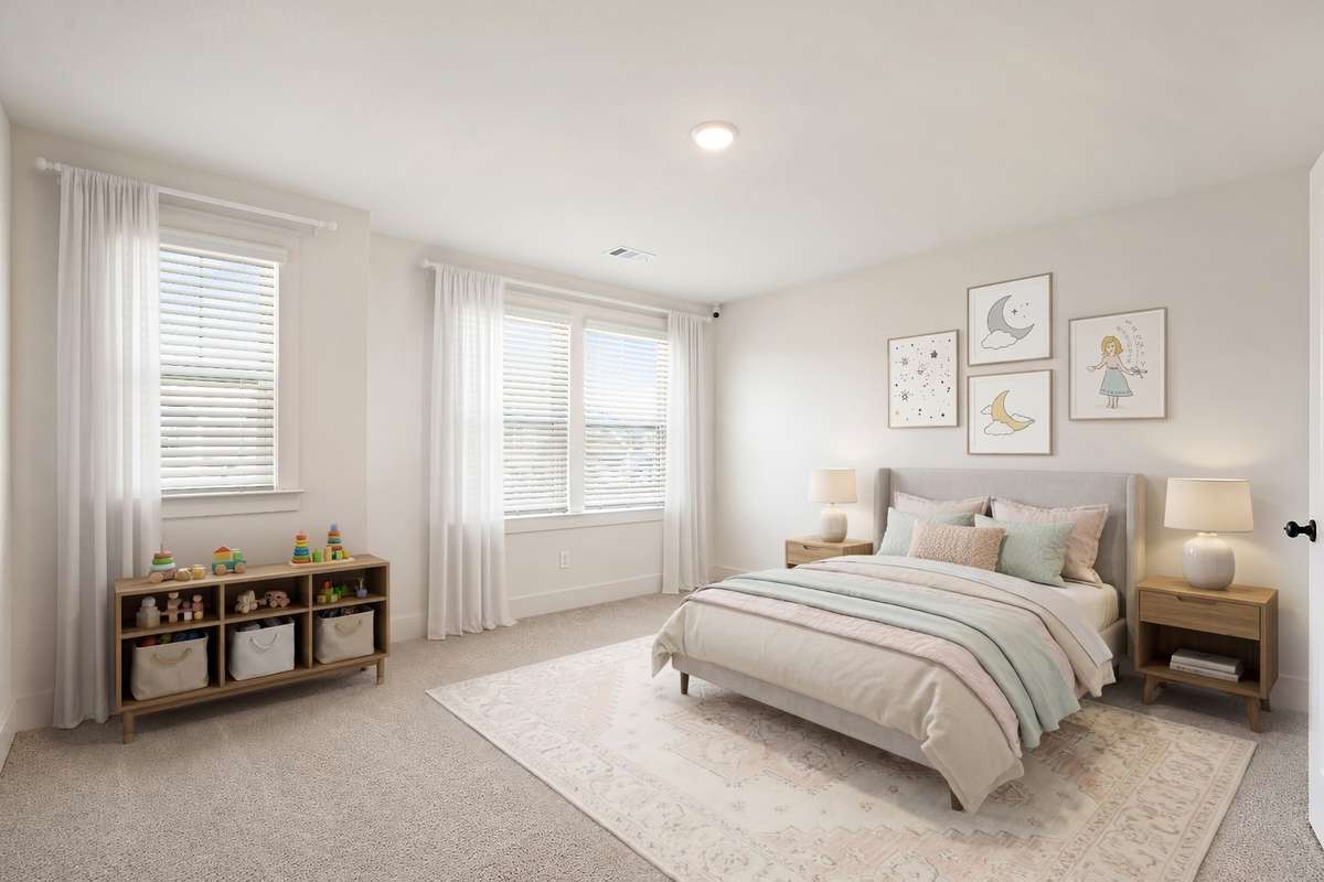virtually staged bedroom 2