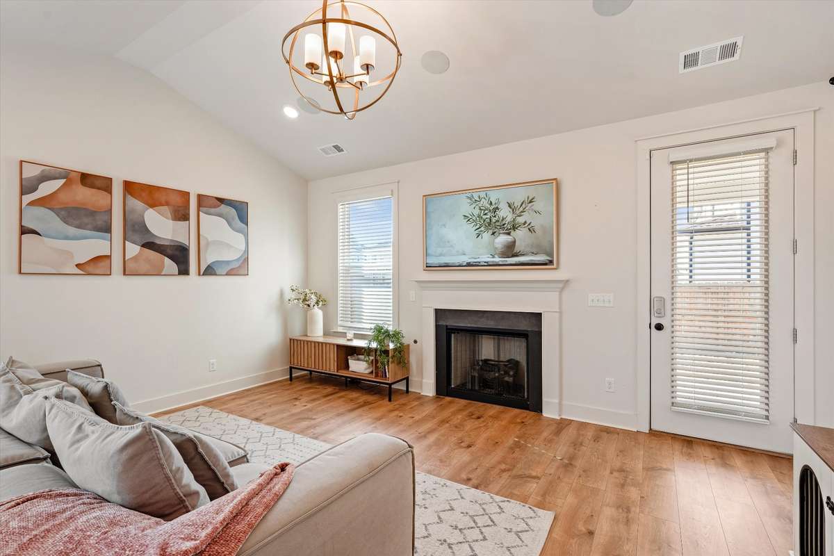 Gas fireplace for cozy movie nights