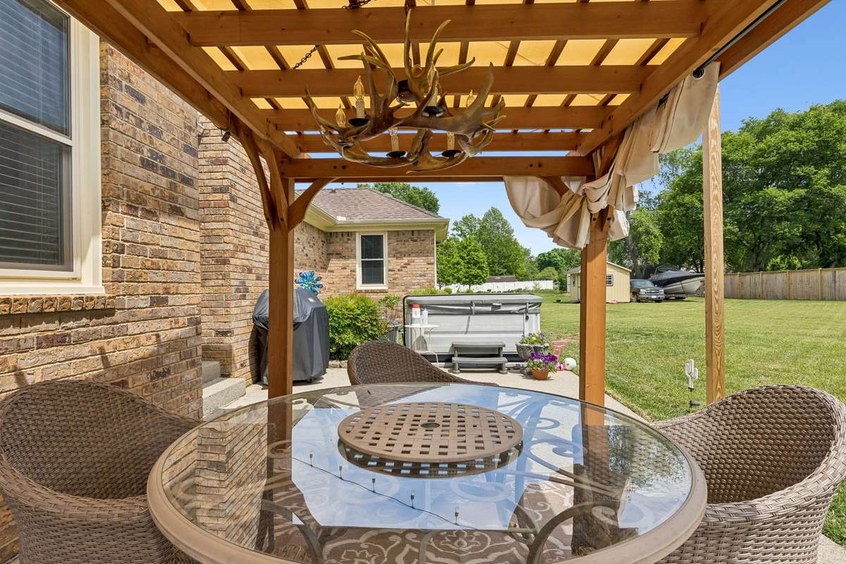 Beautiful backyard feels private and serene. 2104 Red Mile Rd, Murfreesboro, TN 37127