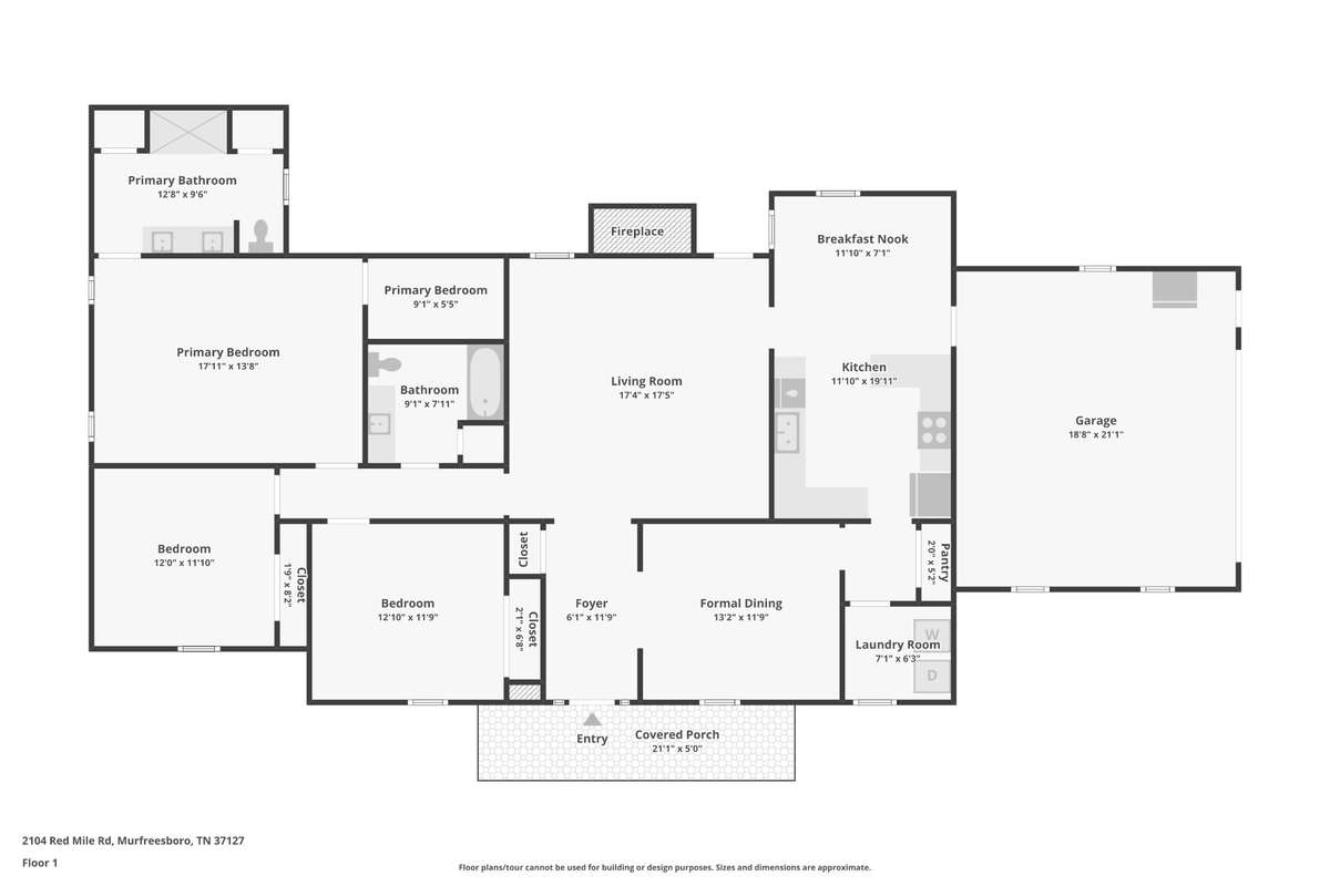 Floor plan-2104 Red Mile Rd, Murfreesboro, TN 37127